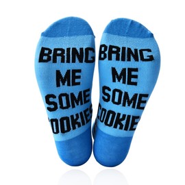Funny Cookie Socks for Women Men Fancy Novelty Socks for Friend Couple Crazy Food Sock for Daughter Son Christmas Birthday Gift for Sister Brother If You Can Read This Sock
