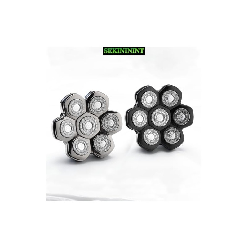 7 Blade Floating Replacement Shaving Head, Universal Washable Shaver Blade