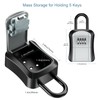 Upgraded Ankilo Key Lock Box, Wall Mounted 4-Digit Combination Lockbox