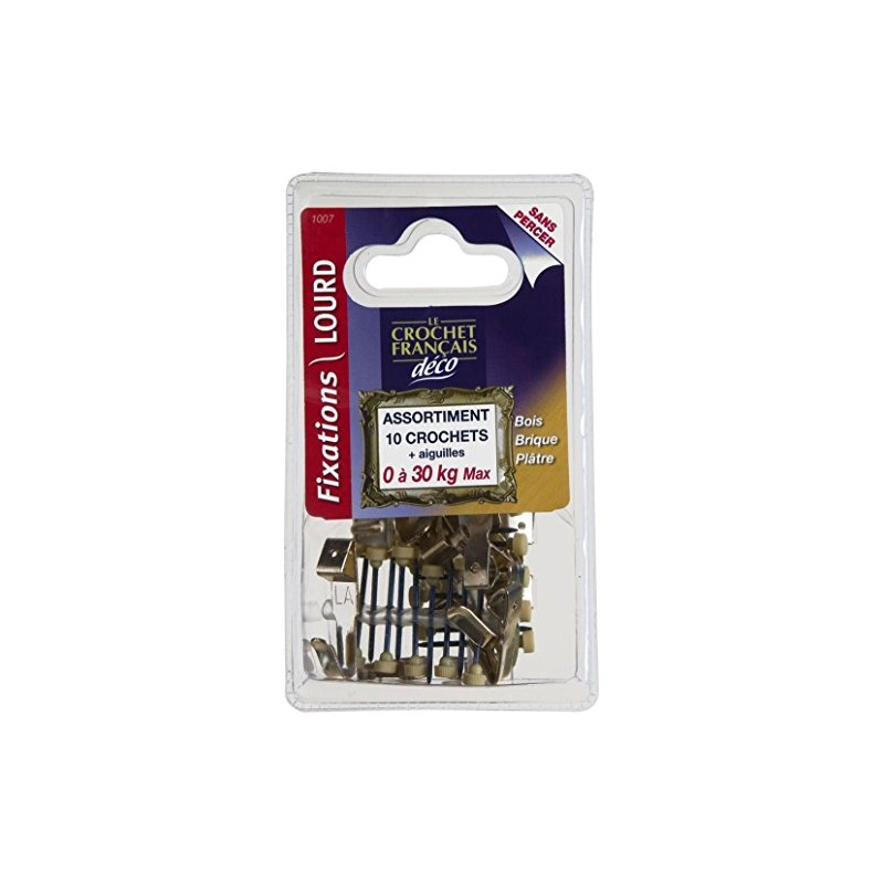 French hook 317016000053 steel brass hook, ASS. CTE 10 1007,