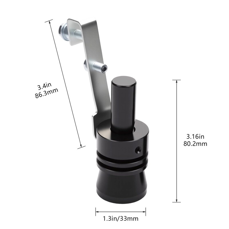 Aluminum Alloy Universal Turbo Sound Exhaust Muffler Pipe Whistle Car