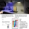 BIGMONAT Battery Operated Under Cabinet Lighting with Remote, Wireless Color