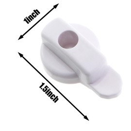 CChiai White Screen Door Lock Replacement Latch Lock Sliding Screen Door Lock with Screws for Sliding Latch French Wood Hinged Screen Door Patio Door Sliding Door Patio Door