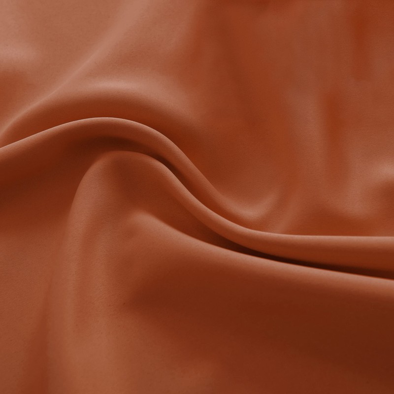 DONREN Burnt Orange Short Curtains for Kitchen 2 Panels Home
