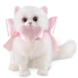 Bearington Pretty Kitty Stuffed Cat, 10 Inch Kitten Stuffed Animal