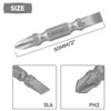 Saipe 10pcs PH2/SL6 Double Ended Screwdriver Bit, 2 Phillips/No. 6