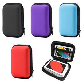 Set of 4 Playing Cards Box, Bag Playing Card Box, Robust Card Box for Playing Cards, Playing Cards Case, Card Box, Playing Cards Storage, Uno Pocket for Cards, Playing Cards, Headphones