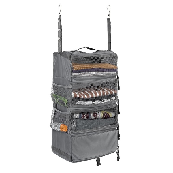 Surblue Travel Hanging Luggage Organizer Portable Suitcase Closet Organizer Multiple