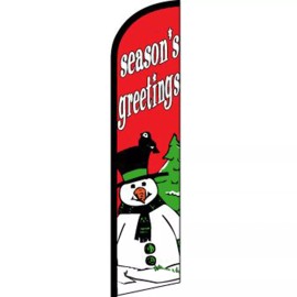 Neoplex Season's Greetings Christmas Flag Flutter Feather Banner Swooper Windless