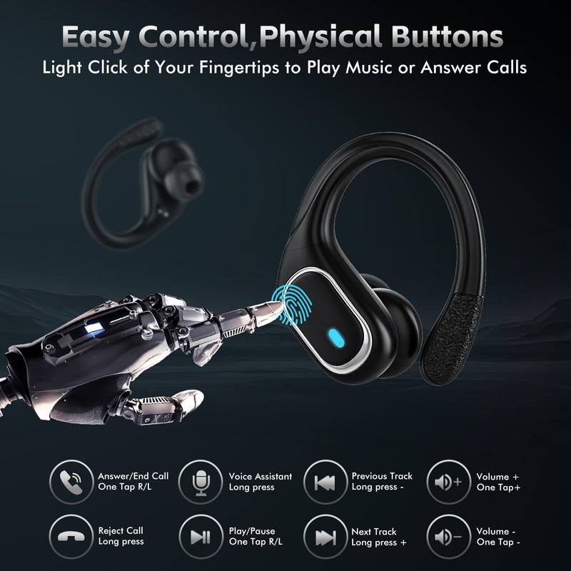 Wireless Earbuds Bluetooth Headphones 80Hrs Playtime Ear Buds IPX7 Waterproof