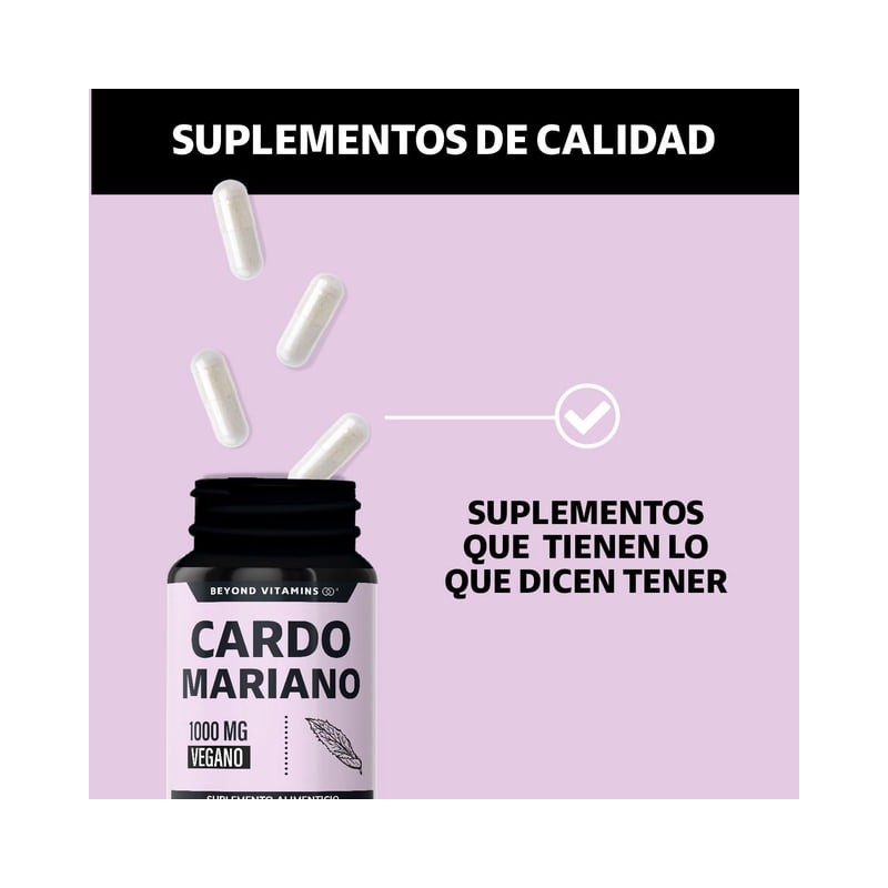 Extracto de Cardo Mariano Beyond Vitamins 100% Natural y Vegano