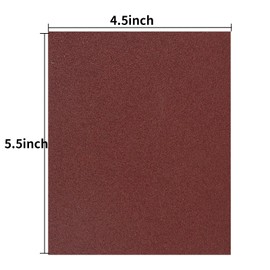 1/4 Sheet Sandpaper 5.5" x 4.5" Hook and Loop Sandpaper 150 Grit Sandpaper for Palm Sander 30 PCS Aluminum Oxide Sanding Sheets Hand Sanding Blocks for Metal, Woodworking and Polishing (150 grit)