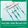 Shine Chance 4Pcs Acrylic Nail Brushes Set, Kolinsky Acrylic Nail