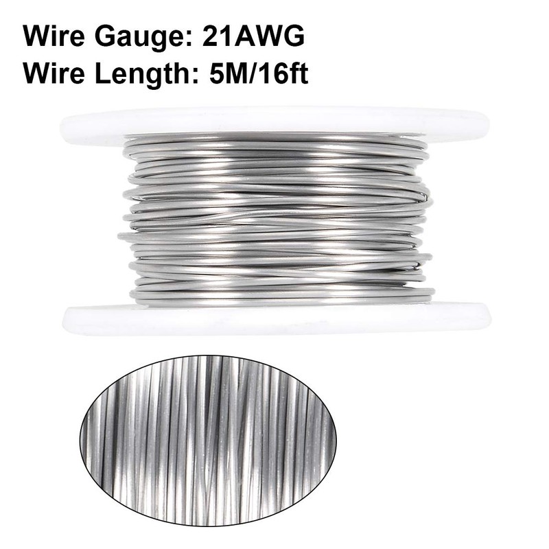 sourcing map 0.7 mm 21AWG Heating Resistance Cable Nichrome Wires