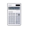 Sharp EL124TGY Twin Power 12-Digit Display Business Calculator