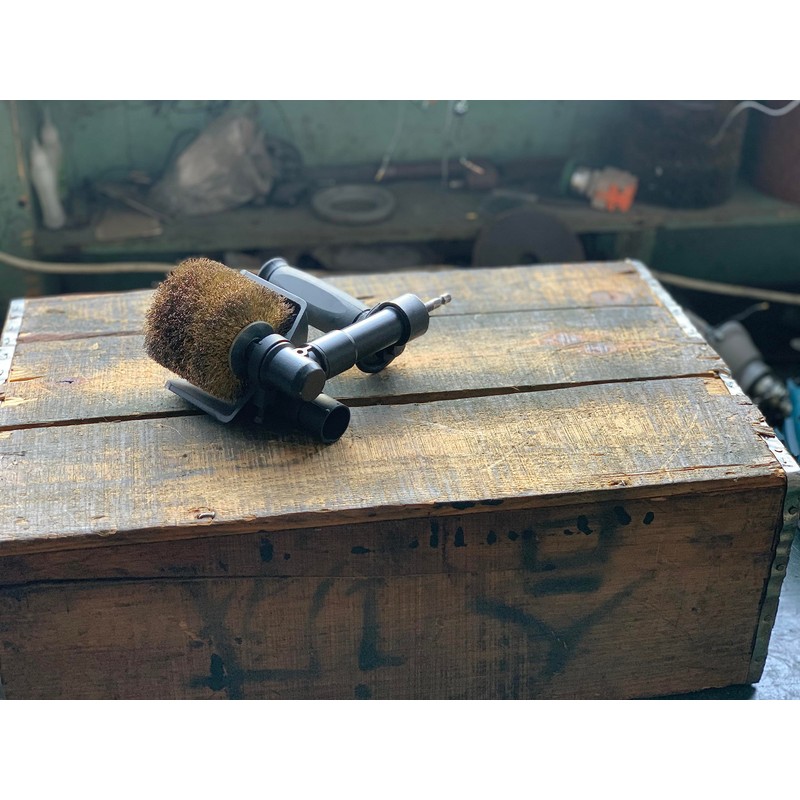 Aidelife Brass Brush Wheel for Mini Renovator Accessories, Cordless Drill/Impact