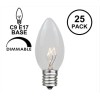 NOVELTY LIGHTS 25 PCS C9 7 WATT LONG LIFE BULBS