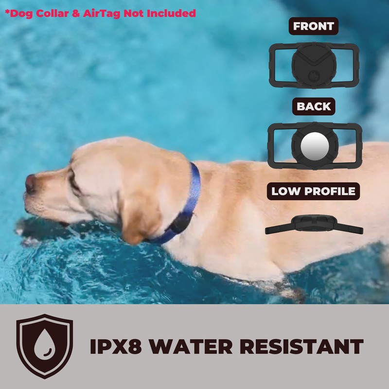Ultra Thick Dog Collar Holder for | Military-Grade Air Tag