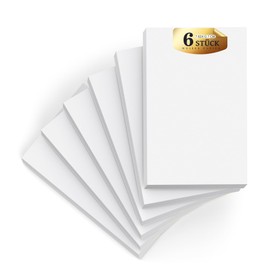 Notepad A7 Notepads Small 6 Pieces Writing Pad A7 White Notepads Small Writing Pads White Paper 50 Sheets Per Blank Mini Notepad Scratch Paper for Office School Home