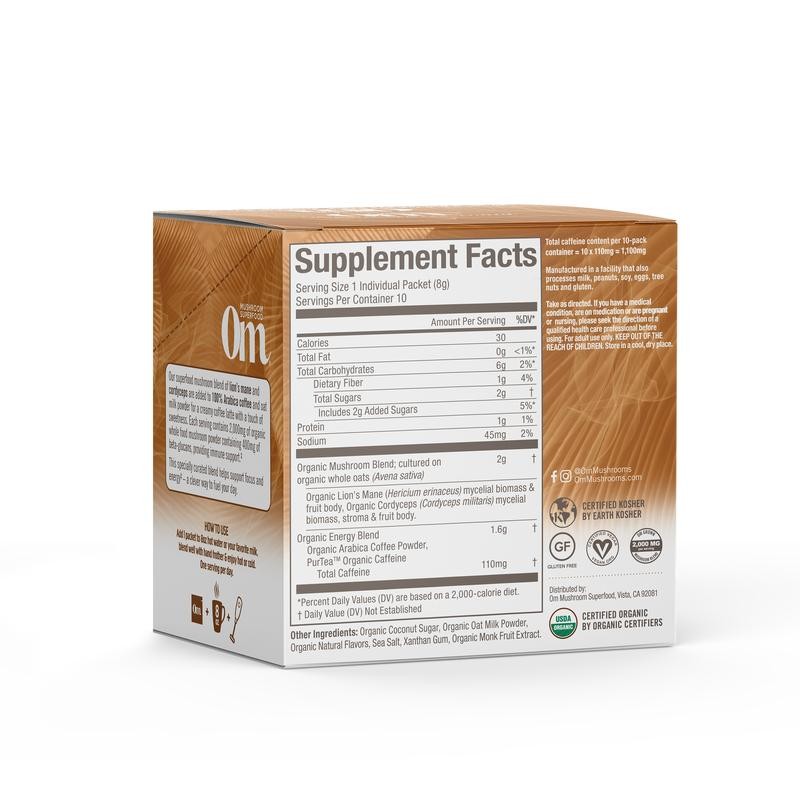 Om Mushroom Superfood Mushroom Coffee Latte Blend - Size: 30