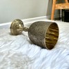 1pc Gold Chalice Cup Arthur King Brass Goblet Viking Drinking