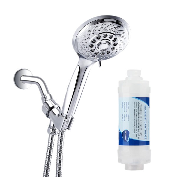 Klabb shower set New K-8 High Pressure Chrome Face Handheld