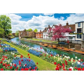 Beverly 1000-053 Jigsaw Puzzle Canterbury Flower Path (19.3 x 28.3 inches (49 x 72 cm), Made in Japan