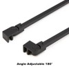 Matt Black Stainless Steel Wall-To-Glass Support Bar Support Arm for