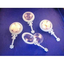 12 Fillable Plastic Baby Rattles Shower Favor - Blue by NST