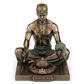 5.5" Statue Orisha Orunla Orula Seven African Powers Santeria Yoruba