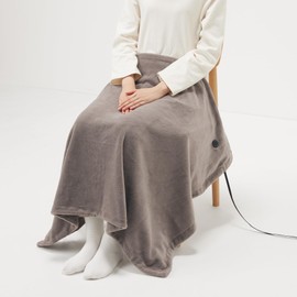 MUJI MJ-UBL11DBE/84390876 Washable USB Blanket, Dark Beige, Width 43.3 x Depth 31.5 inches (80 cm)