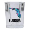 Florida State Souvenir 2 Ounce Square Shot Glass