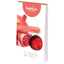 Bolsius, True Scents Multi Coloured Wax Pads - Red Standard (Pack of 6)