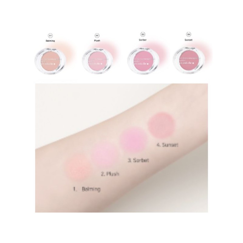 TEO AND THE Hangang Sunset Blush 4.1g~4.5g, Color:02 Plush