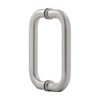 BRIXWELL H-6BTBSW-MN Standard Tubular Shower Door Handle Back to Back