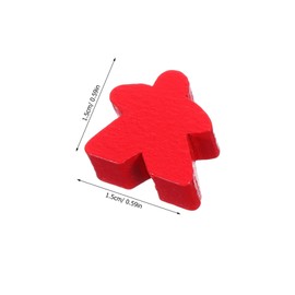POPETPOP 100pcs Game Tokens Sorting Wooden Maple Token Counting Chess Figure Board Game Maple Board Toes