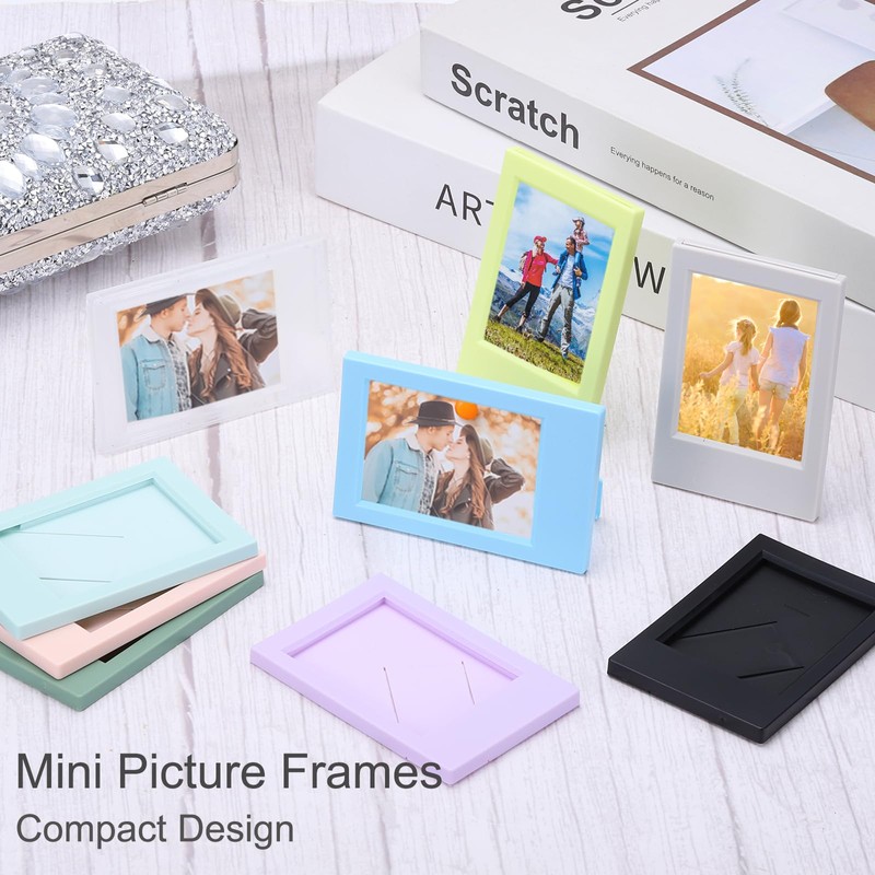 sourcing map 3 Pcs Mini Picture Frames 2.4 x 3.5