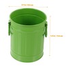 Mobestech Cute Iron Trash Can Multi-Functional Desk Wastebasket and Pen