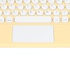 Touch Wireless Keyboard Round Keycaps Ergonomic Design Ultra Thin Smart