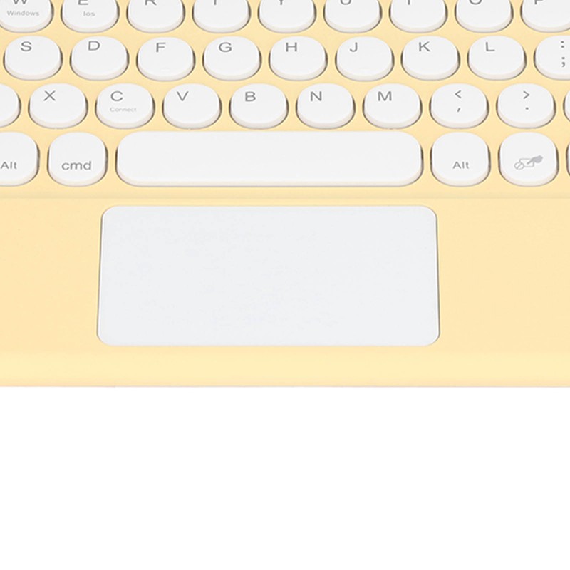 Touch Wireless Keyboard Round Keycaps Ergonomic Design Ultra Thin Smart
