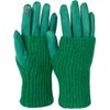 styleBREAKER 09010022 Women's Touchscreen Fabric Gloves with Removable Knitted Cuffs,