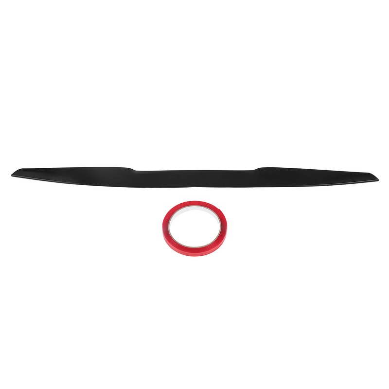 Rear Trunk Spoiler 113.5x7cm Rubber Black Universal Exterior Trim for