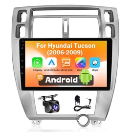 【Upgrade Cooling】 Fecimodiv [2+64G] Car Radio for Hyundai Tucson 2006 2007 2008 2009 with Wireless CarPlay Android Auto, 10.1" Touch Screen for Tucson Stereo with WiFi GPS Bluetooth AHD Backup Camera