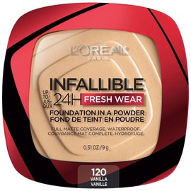 L’Oréal Paris L'Oreal Paris Infallible Up to 24H Fresh Wear Foundation in a Powder, 0.31 oz - Color: Deep Amber