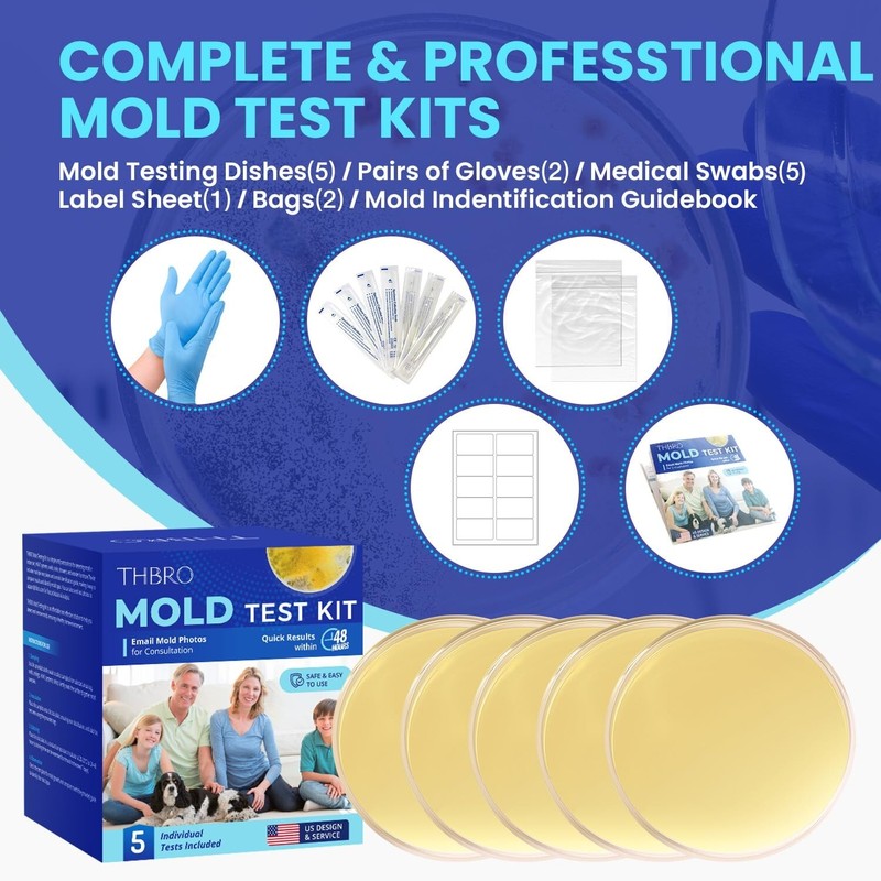 Thbro Mold Test Kit for Home Air: DIY Mold Detector