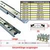 Kolor 1 Pair of 35 mm Telescopic Runners Drawer Runners