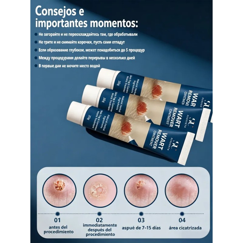 Crema Quitar Verrugas Genitales Efectiva 20g