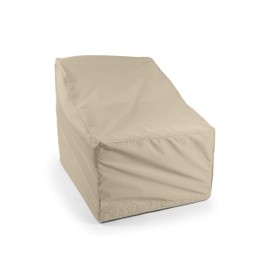 Covermates Outdoor Sectional Armless Chair Cover - Water Resistant Polyester, Drawcord Hem, Mesh Vents, Seating and Chair Covers, 34W x 34D x 30H, Khaki