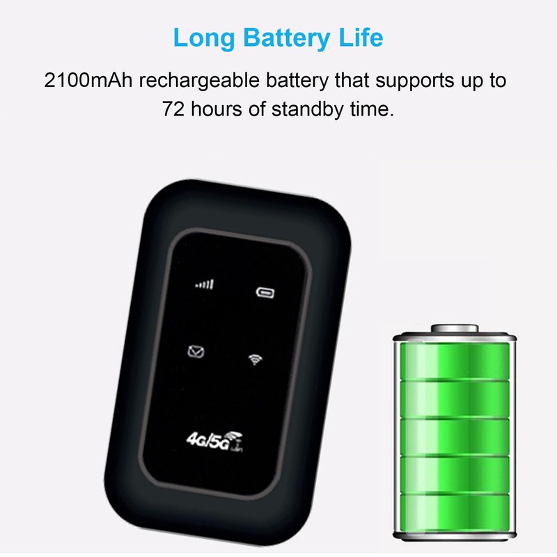 Mobile Wi - Fi Hotspot, 4G LTE Portable Wi -