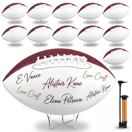 Hiboom Autograph Football with Stand and Pump - Perfect for Collectors